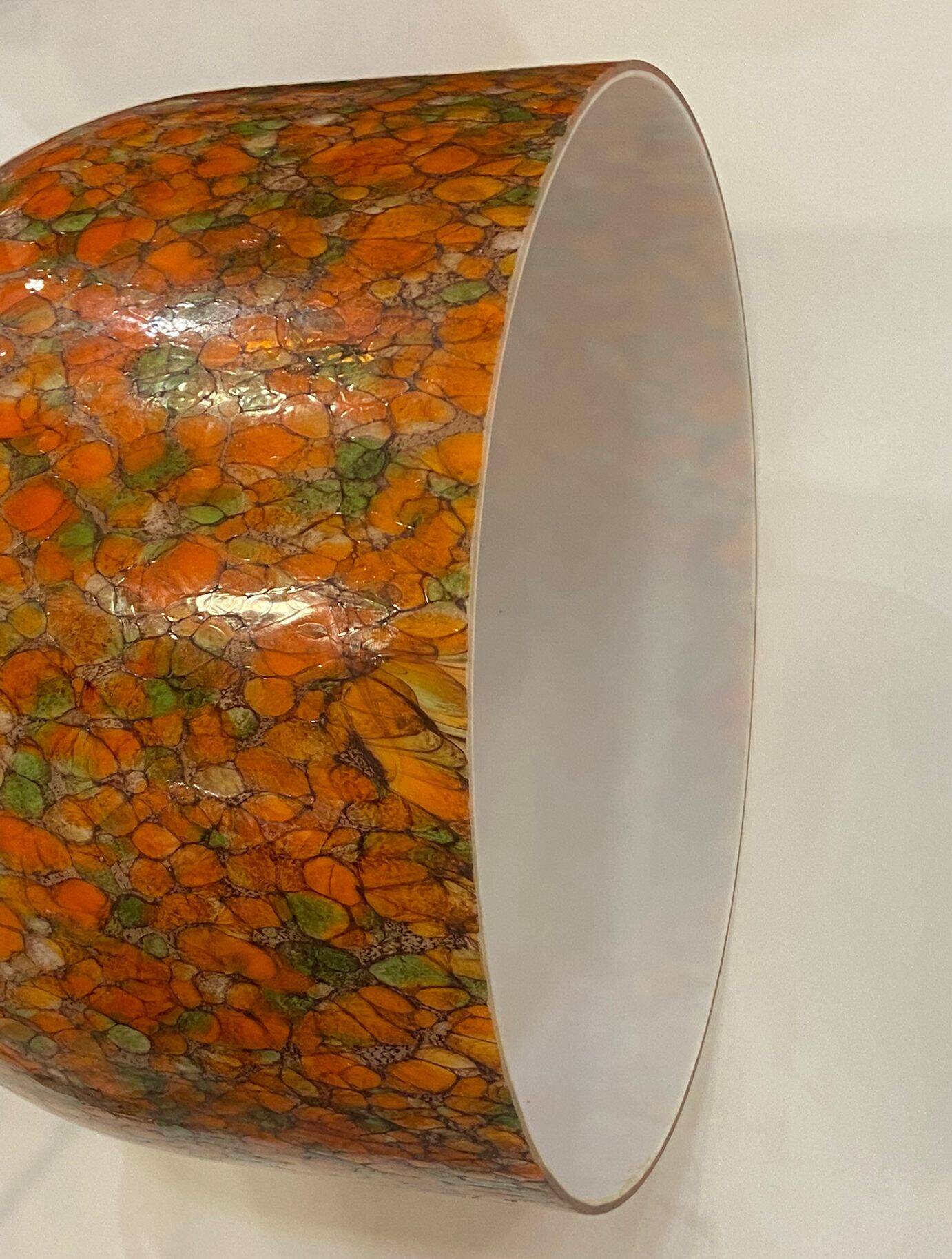 Lampara by Vidrio Millefiori, Peill & Putzler, Mid-century, Naranja, 70's –