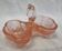 Salerons de 1970 verre rose