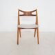 Chaise de salle à manger Hans Wegner pour Carl Hansen and Son « Sawbuck » ou CH29p