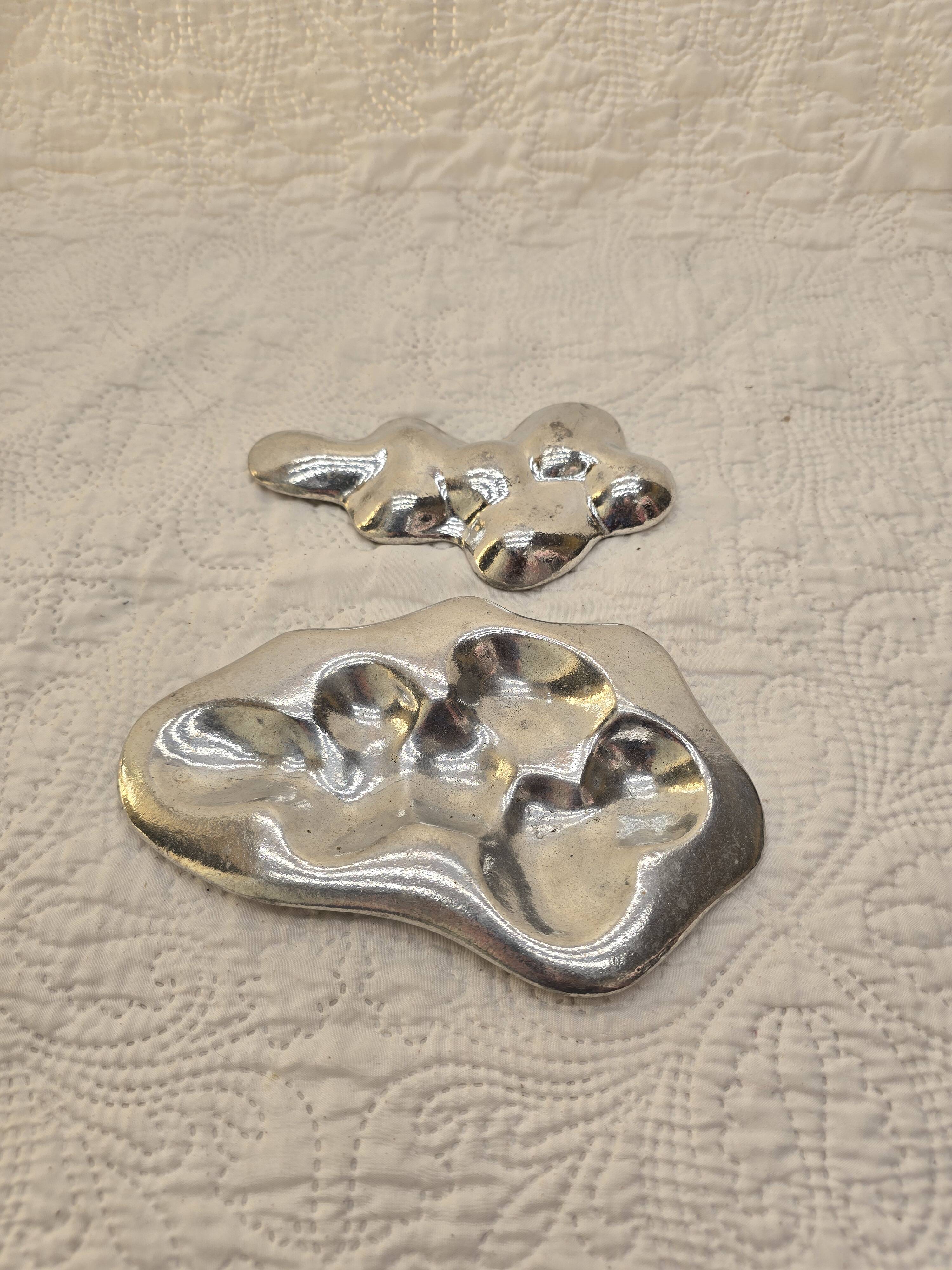 Aluminum sculpture by Paul Oudet for Claude de Muzac