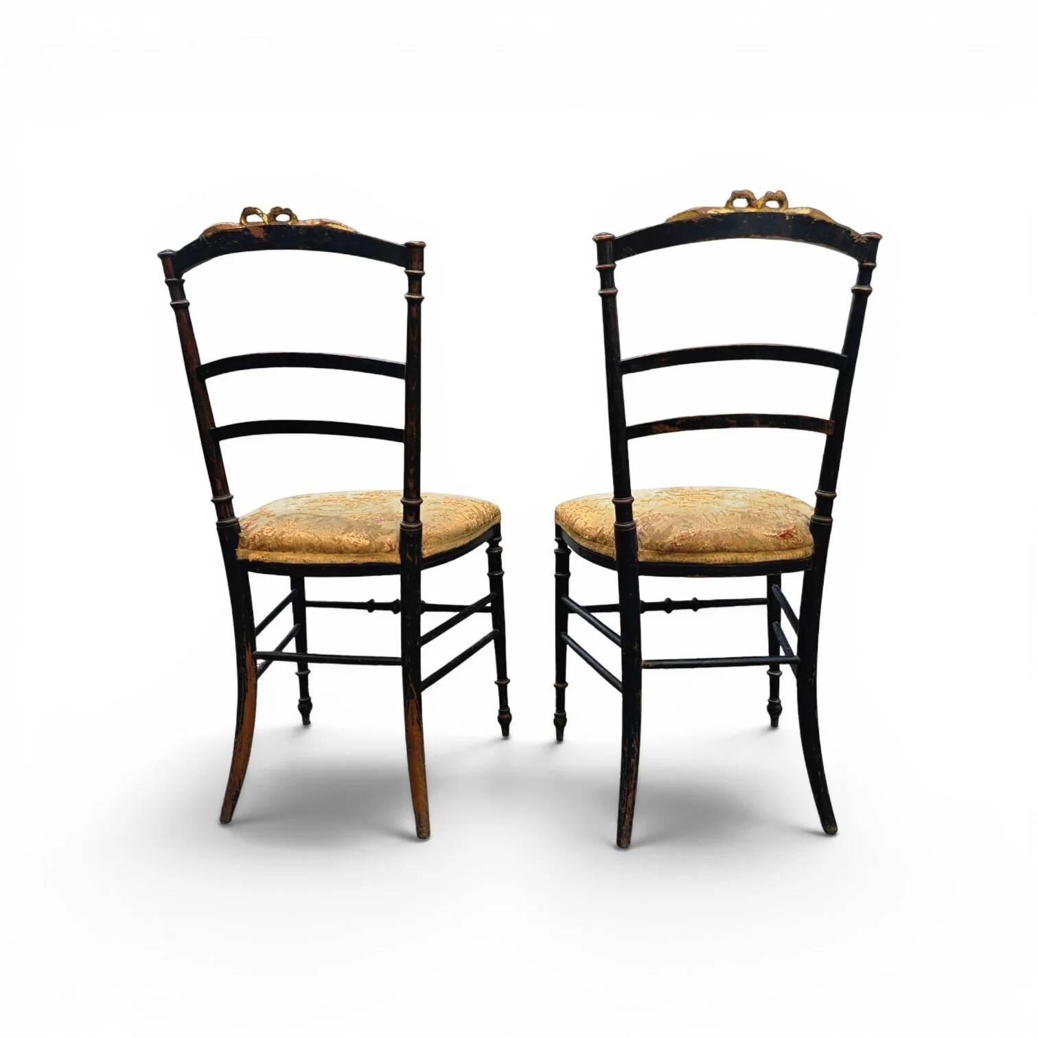 2 x French Giltwood Salon Side Chair