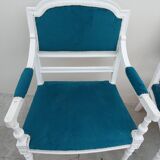 Ensemble salon banquette et 2 fauteuils style louis XVI