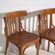Antique Viennese-style bistro chairs (circa 1920). 4 pieces no. 16