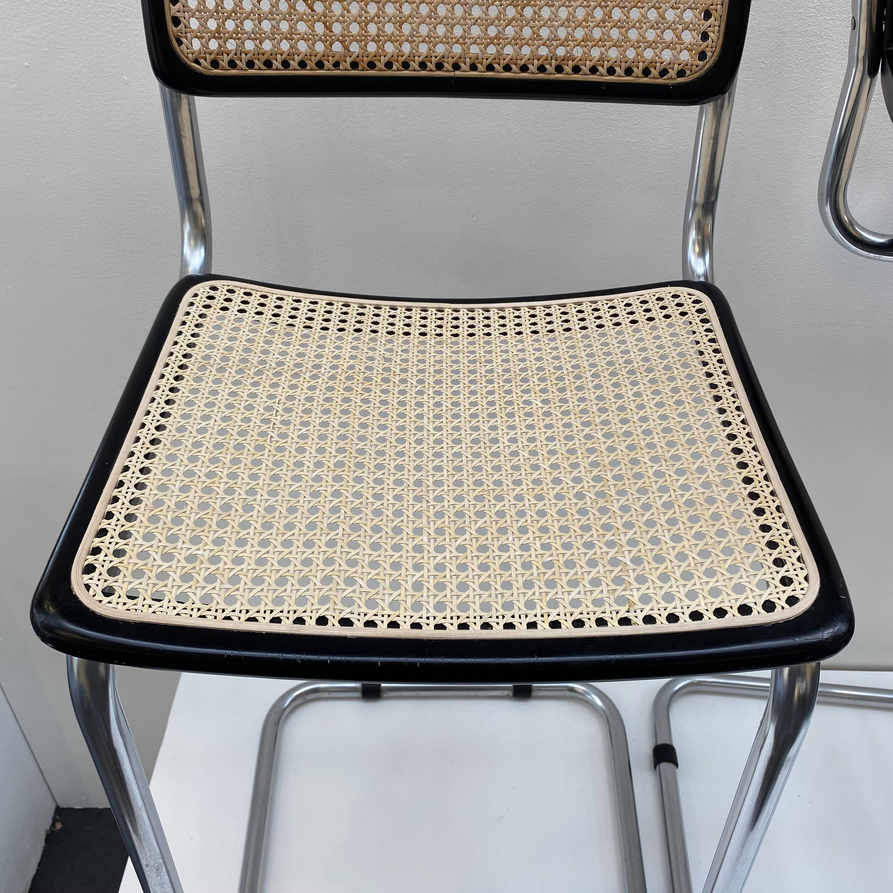Pair of Marcel Breuer high bar chairs