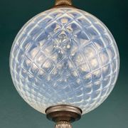 Vintage Blue Murano Sphere Pendant Lamp, Italy, 1970s