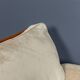 Vintage 20th century cream velvet "tulip" seating suite by km wilkins c1970