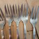 12 antique cake forks