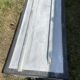 Restored wooden trunk patinated grey