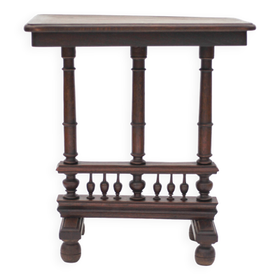 Table ou console bois de style renaissance, meuble ancien, table d'appoint
