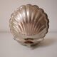 Soap dish or shell tray in silver metal