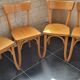 Ensemble de 4 chaises bistrot a. cartier 1957