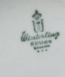 Pot / sucrier Winterling Bavaria porcelaine vintage authentique années 1970