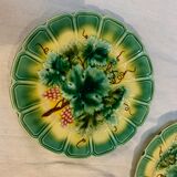 3 plates barbotine theme vines