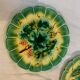 3 plates barbotine theme vines