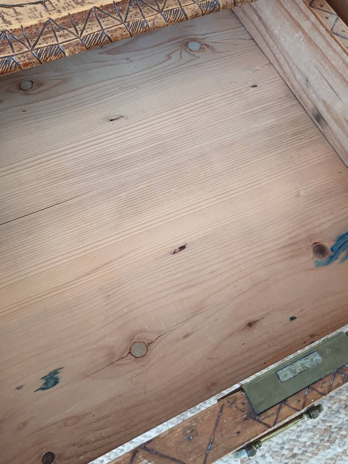 Secretary with carved shelves, early 20th century.