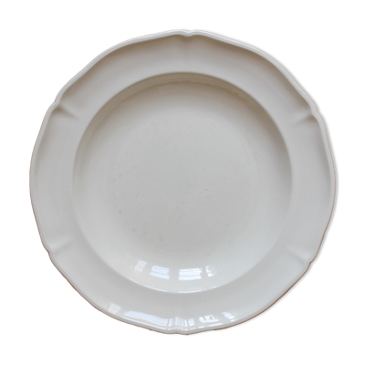 Plat creux en faïence ivoire Villeroy et Boch