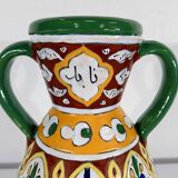Polychrome vase in glazed earthenware, Nabeul – 1920