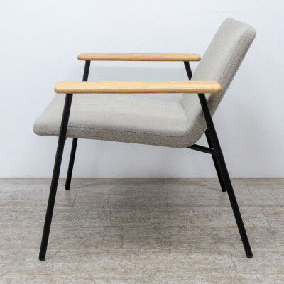 Fauteuil lounge en tissu beige Inclass Xail