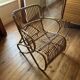 Vintage rattan armchair 70s