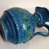 Large vintage Aldo Londi Bitossi ceramic vase pitcher