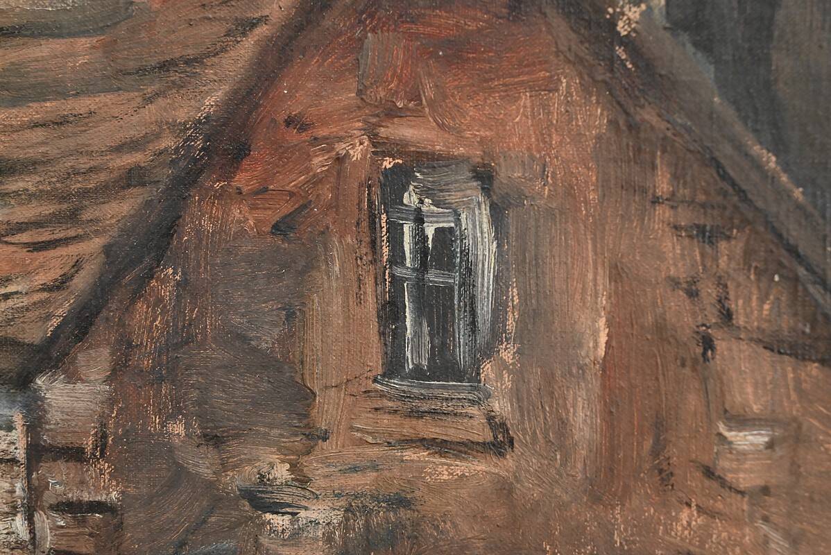 Large Painting “The Mill”, signed Reney – Part 1 of the 20th century