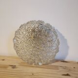 Vintage ceiling lamp molded glass