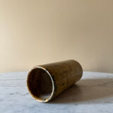 Round marble tube vase