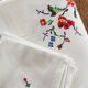 Embroidered tablecloth and 12 vintage napkins