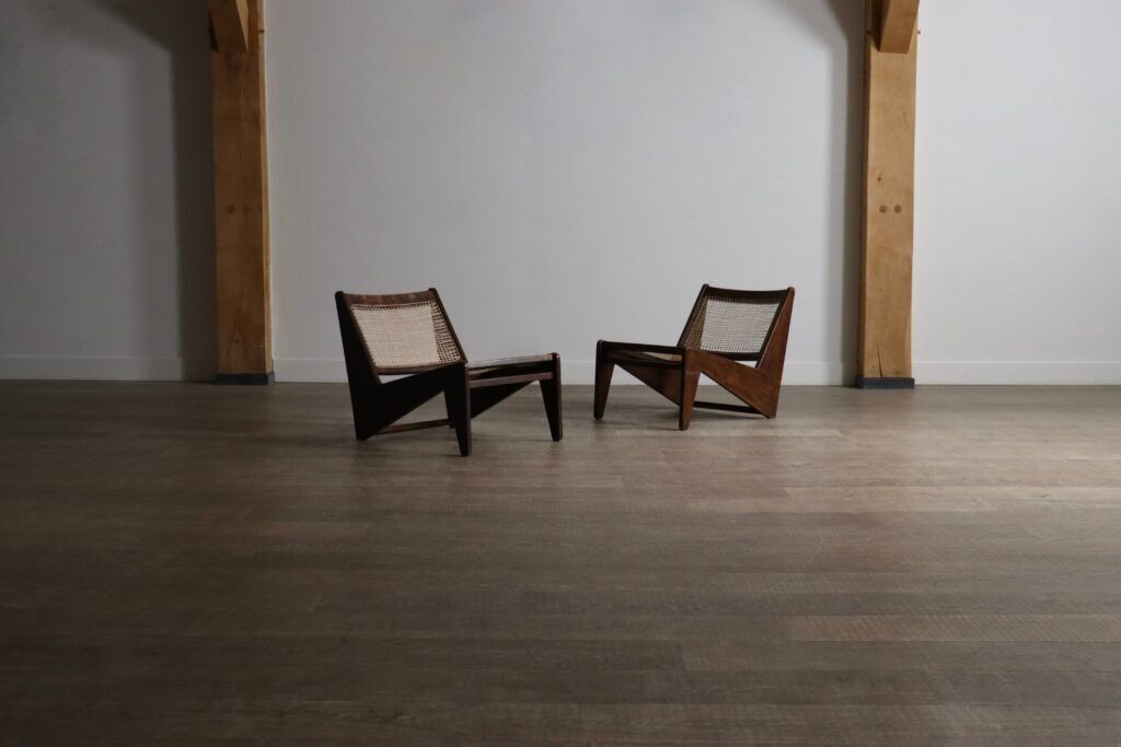 Pierre Jeanneret Kangaroo Chairs PJ-SI-59, India, 1955