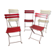 Set of 5 guinguette chairs