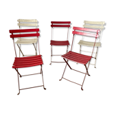 Lot de 5 chaises guinguette