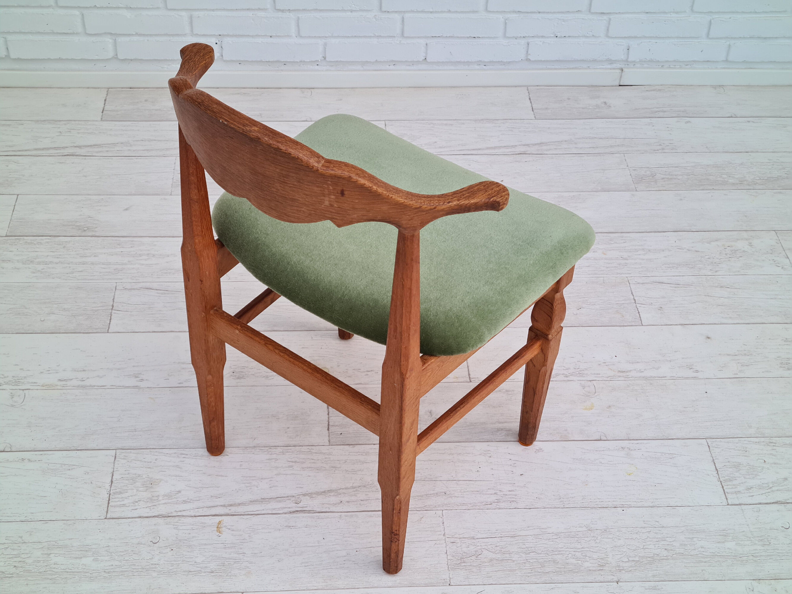 Danish design by Henning Kjærnulf, set of dining chairs, solid oak 70