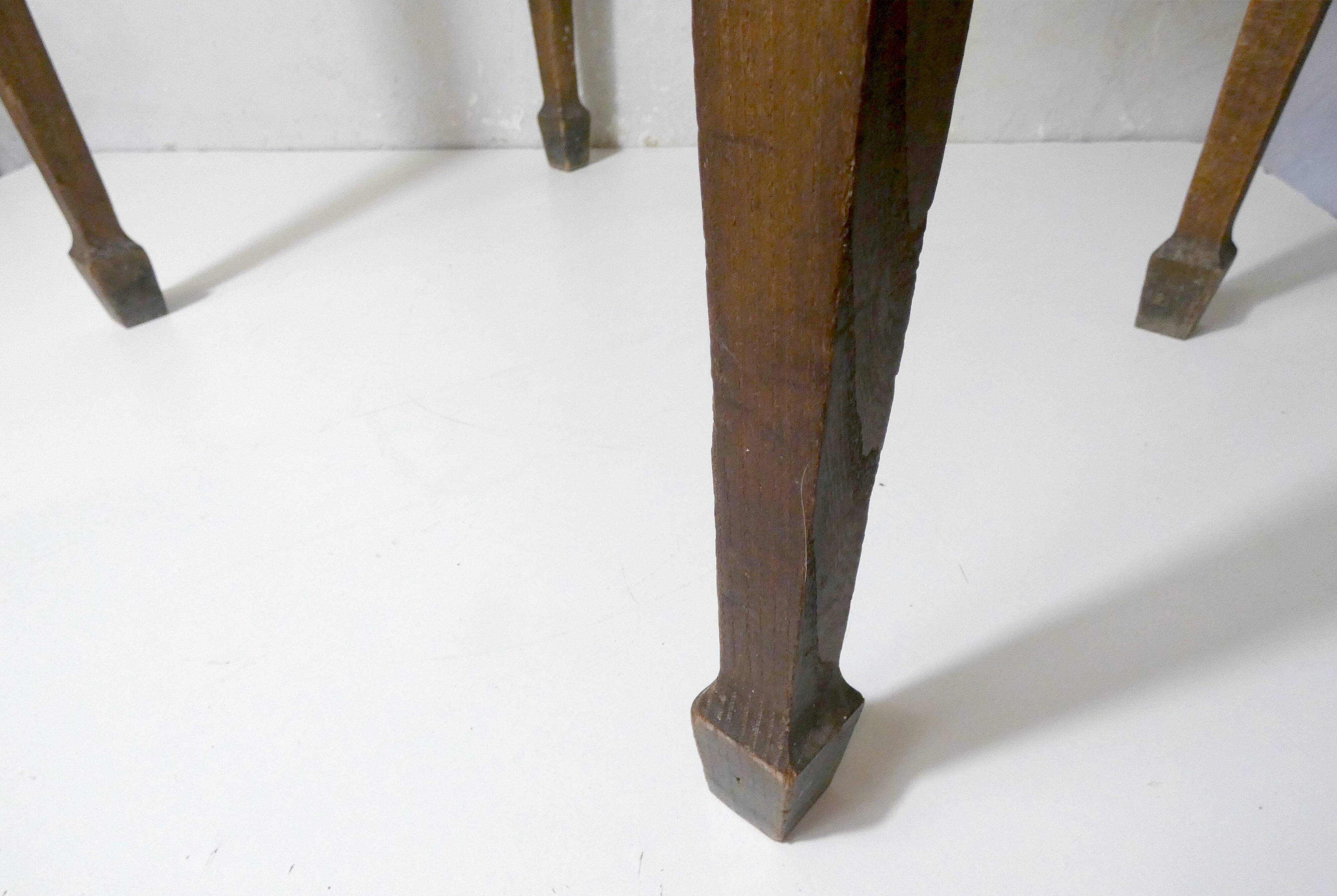 vintage wooden writing desk side table