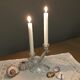 Ancient art deco glass candlestick
