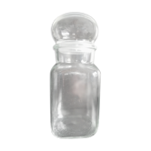 Clear glass jar