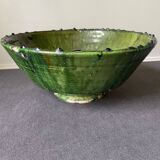 Emerald green Tamegroute salad bowl D28