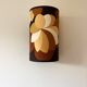 Vintage 70s printed flower wall lamp - Mid Century fabric