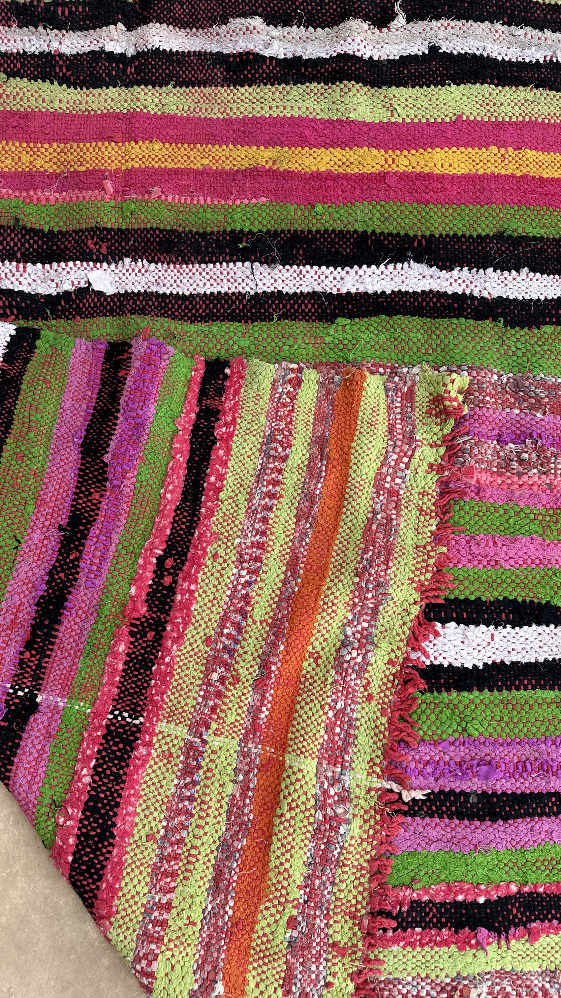 Tapis marocain coloré - 97 x 218 cm