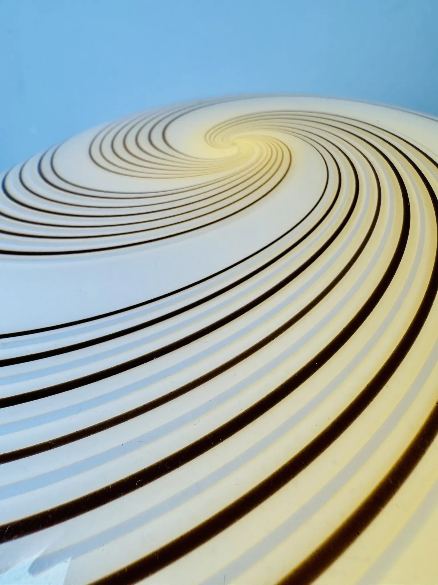 Serie 6000 Swirl Sphere Table Lamp By Zonca Voghera, Italy, 1970S