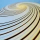 Serie 6000 Swirl Sphere Table Lamp By Zonca Voghera, Italy, 1970S