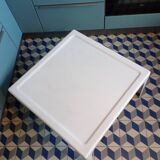 1970s square fiberglass coffee table