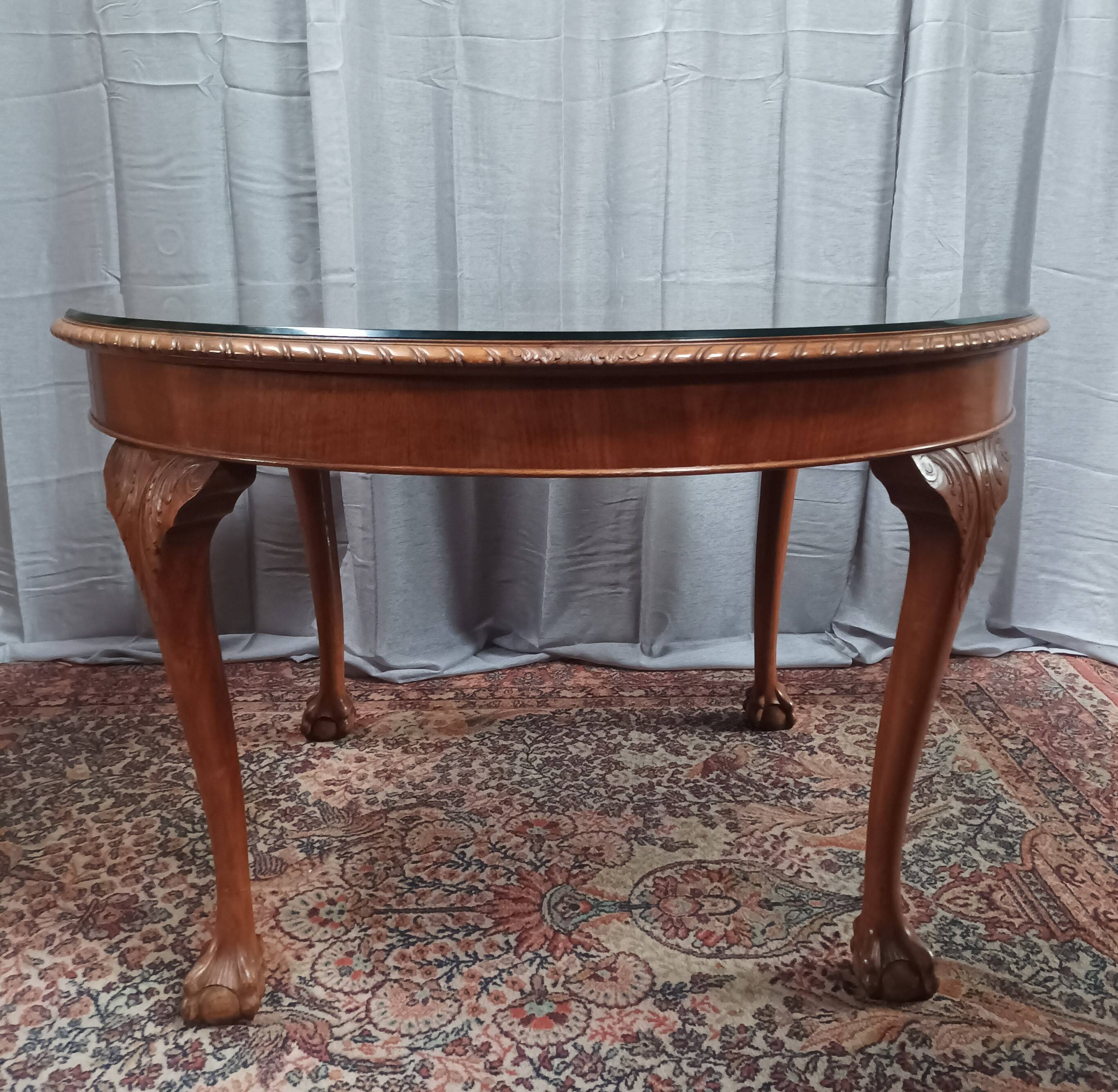 Mahogany Chippendale table Maison Jellinek Paris