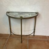 Fifth wheel end of sofa design marbled mirror top