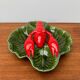 Vintage Italian lobster-shaped pottery sculpture.