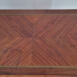Directory style marquetry side table