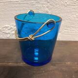 Vintage Blue Ice Bucket