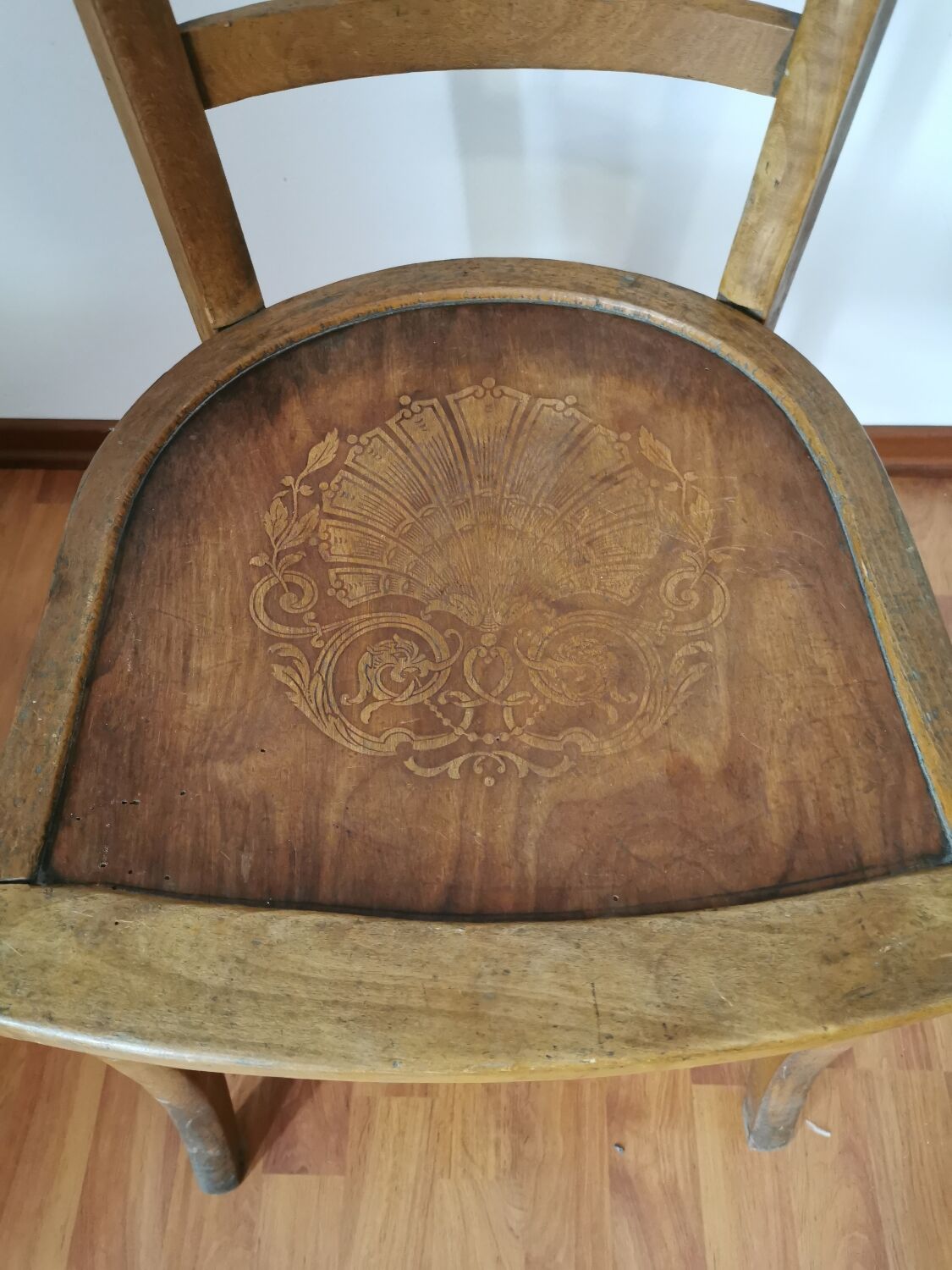 Set table and chairs bistro antique