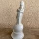 figurine de madone en biscuit français antique