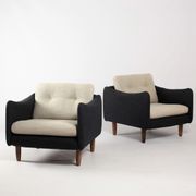 Pair of armchairs Teckel by Michel Mortier for Steiner France 1960