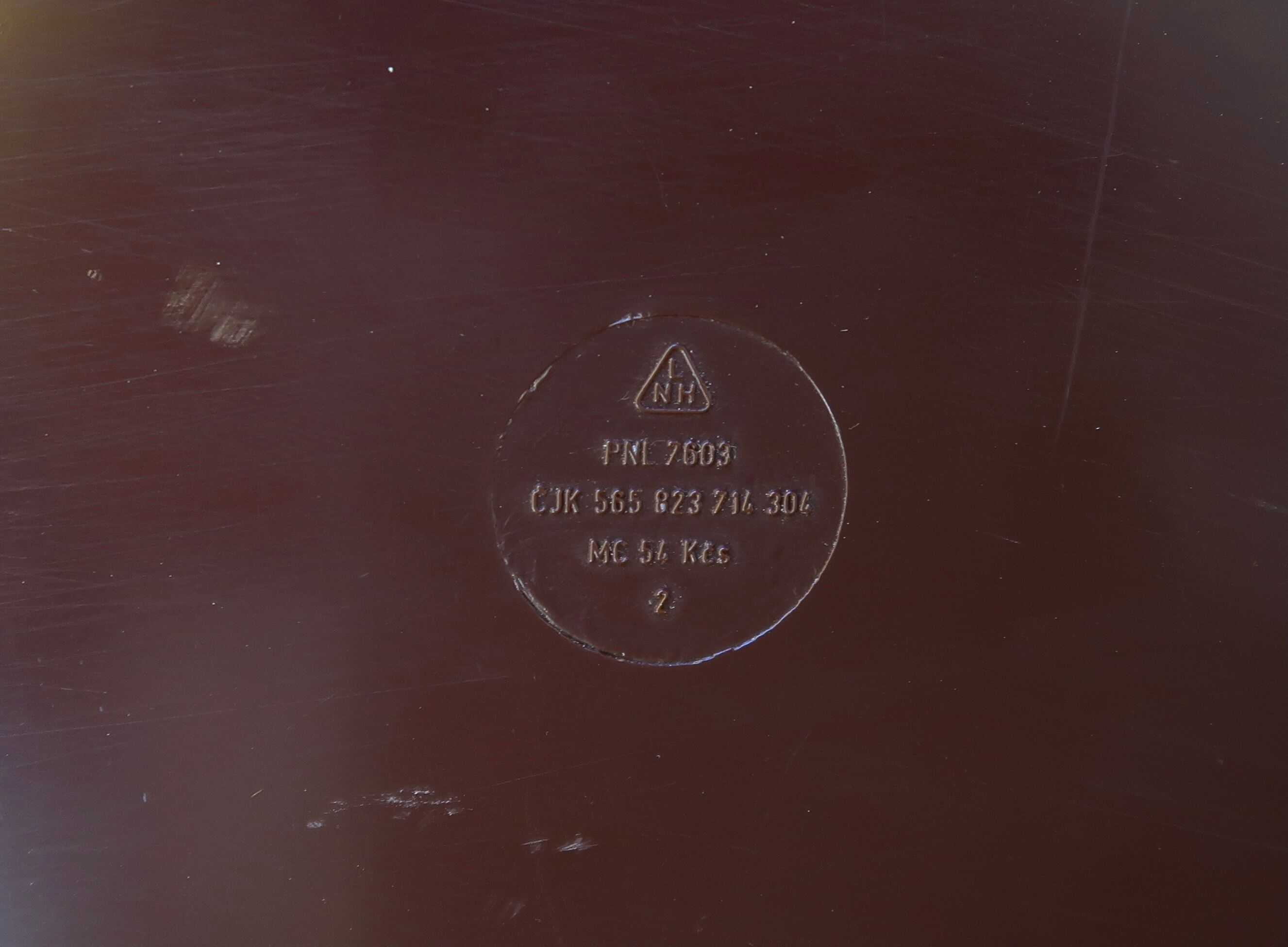 Etagère murale marron en plastique années 70